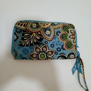 Vera bradley bali blue wallet